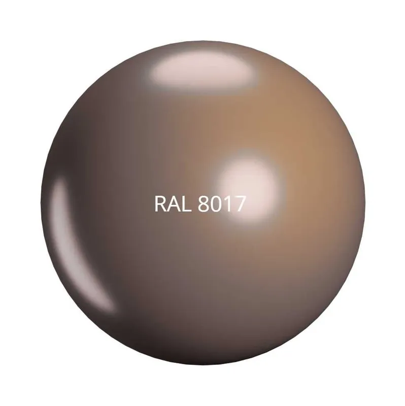 Порошковая глянцевая полиэстеровая краска (RAL 8017) 3