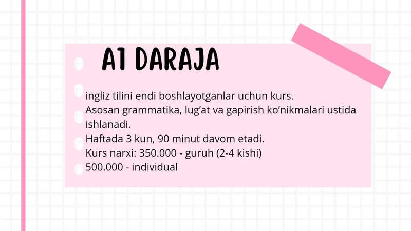 IELTS individual kurslar. Ingliz tili B2-C1 tayyorlov. — фото 1