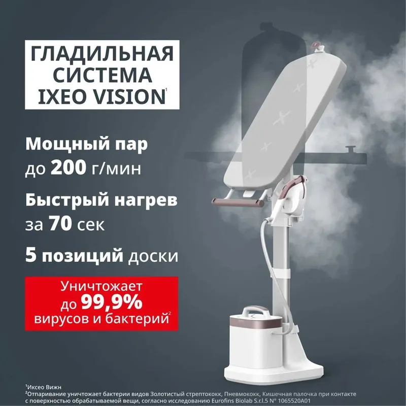 Паровая гладильная система Tefal IXEO Vision QT1811EO 4