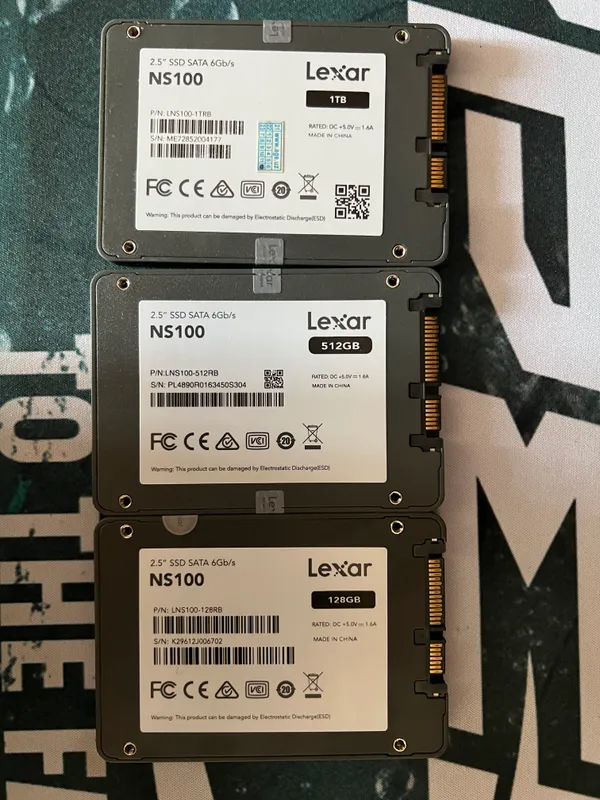 Новые и б/у SATA SSD Lexar 3 Новые и б/у SATA SSD Lexar 3