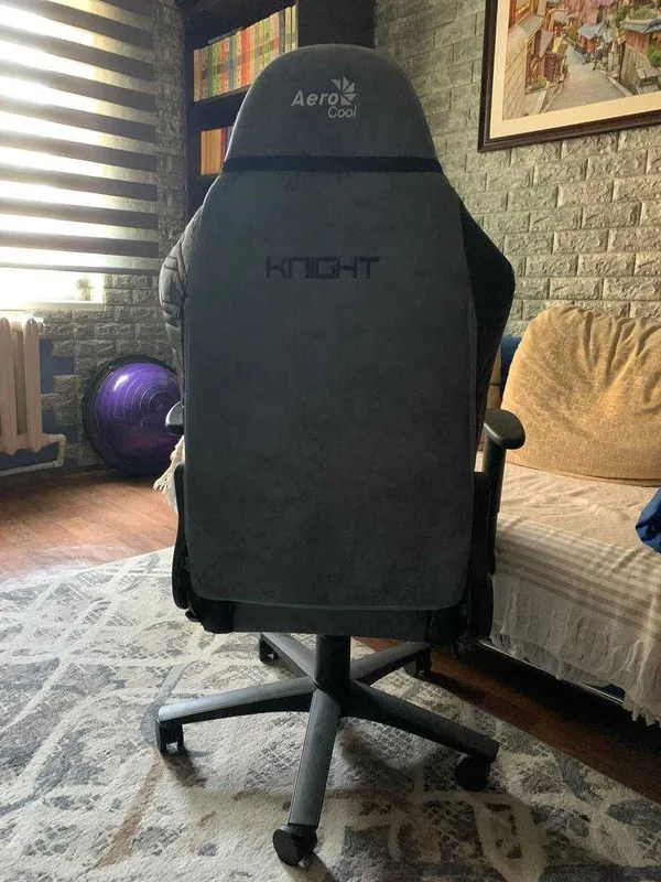 Игровое кресло AeroCool KNIGHT Чёрно-синее — фото 2