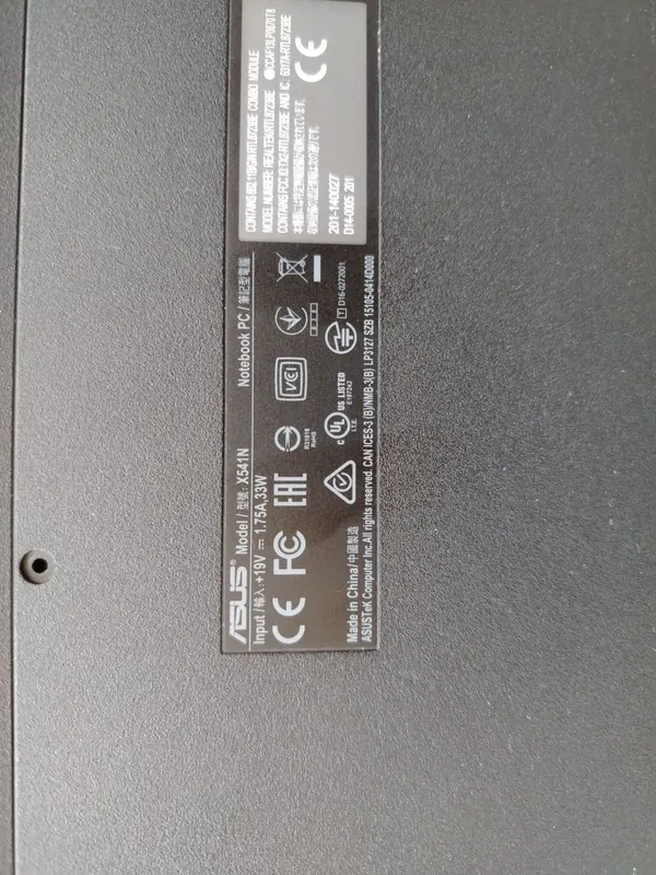 Ноутбук Asus x541n 5