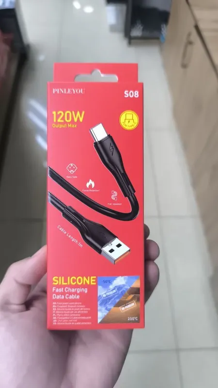 Type-C kabel, 120W tezkor zaryad, 1m. — фото 4