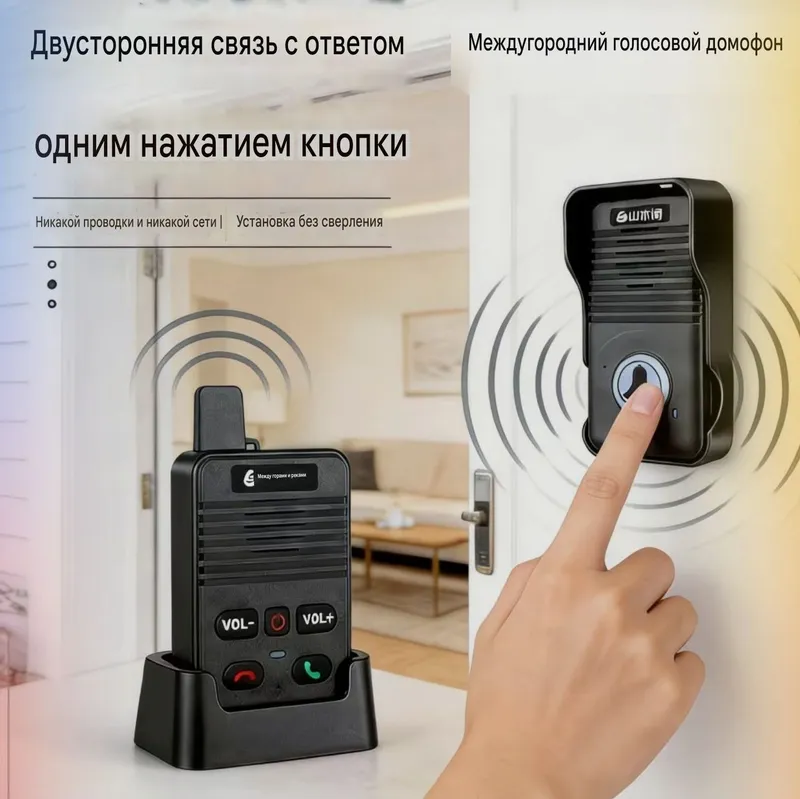 Домофон беспроводной и без WiFi без Сети — фото 1