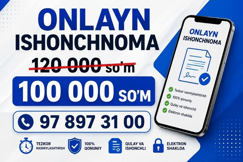 Onlayn ishonchnoma xizmati