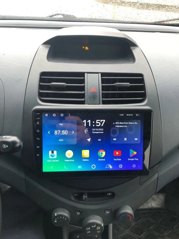 Магнитола для Chevrolet Spark Matiz новая андроид с рамкой WiFi 4/64г — фото 1