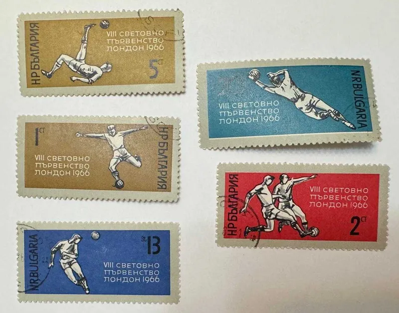марки футбольные 1966