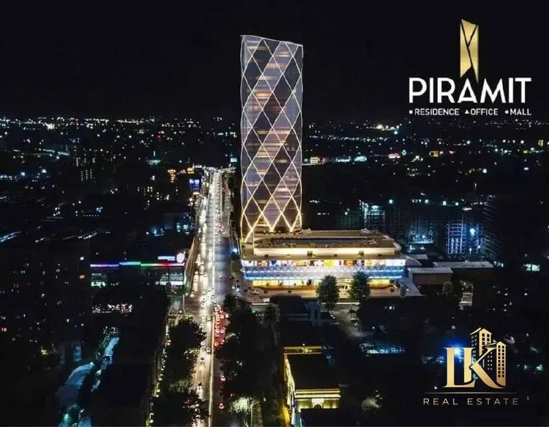 Продаётся просторная 3-комнатная квартира с панорамным видом в ЖК Piramit Tower, Яккасарайский район, высокий этаж, коробка — фото 3