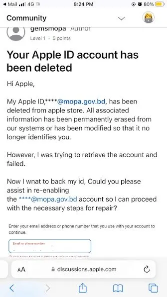 Помогу восстановить apple ID после удаления — фото 1