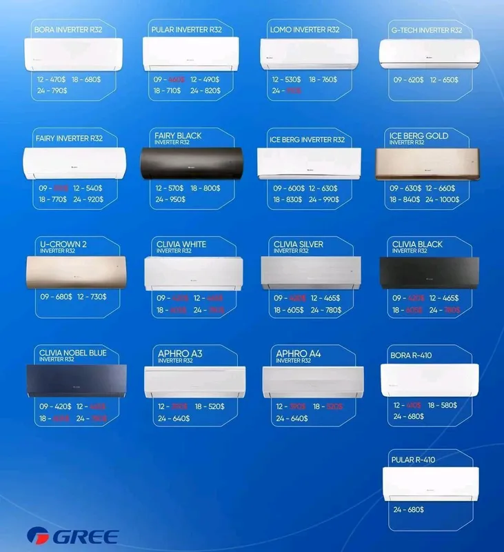 Кондиционер GREE inverter Официальная Гарантия
