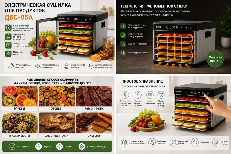Дегидратор (сушилка для фруктов) 1 Дегидратор (сушилка для фруктов) 1