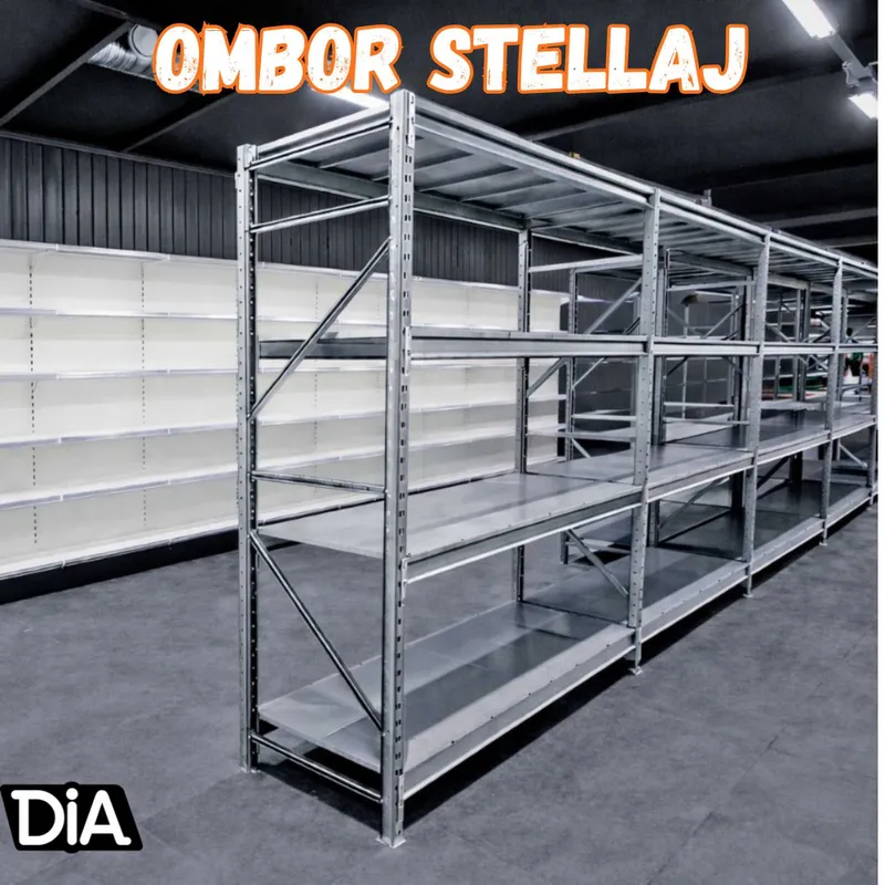 Stellaj (arxiv), metall tokcha va ombor polkalari