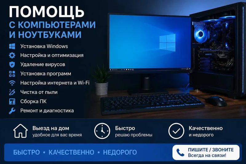 Помощь с компьютерами и ноутбуками