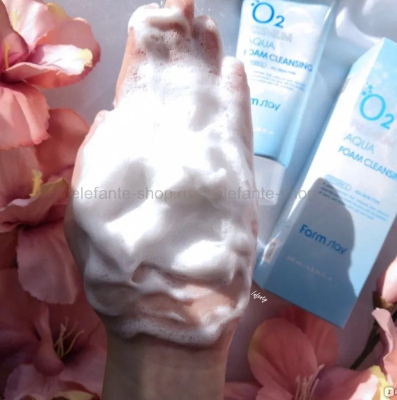 02 PREMIUM AQUA FOAM CLEANSING | FARMSTAYDAN TERINI TOZALASH UCHUN KISLORODLI PENKA 3