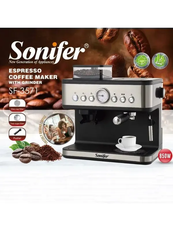 Кофеварка со встроенной кофемолкой Sonifer SF-3571 3 Кофеварка со встроенной кофемолкой Sonifer SF-3571 3
