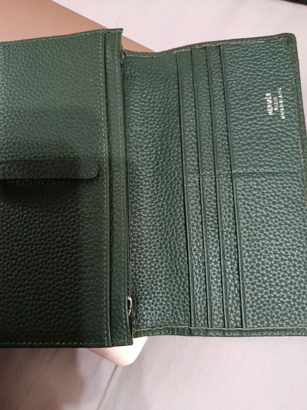 Кожаный кошелек Hermes — фото 1