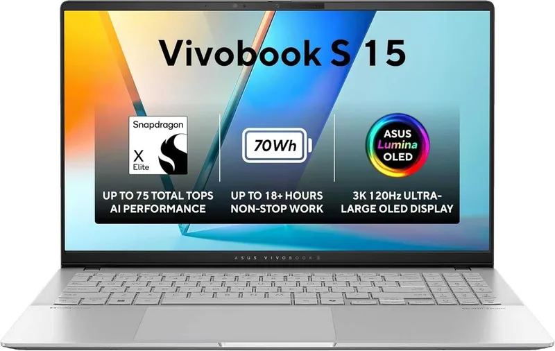 ASUS Vivobook S 15 3K 120Hz OLED Snapdragon X Elite X1E-78 32GB 1TB 3 ASUS Vivobook S 15 3K 120Hz OLED Snapdragon X Elite X1E-78 32GB 1TB 3