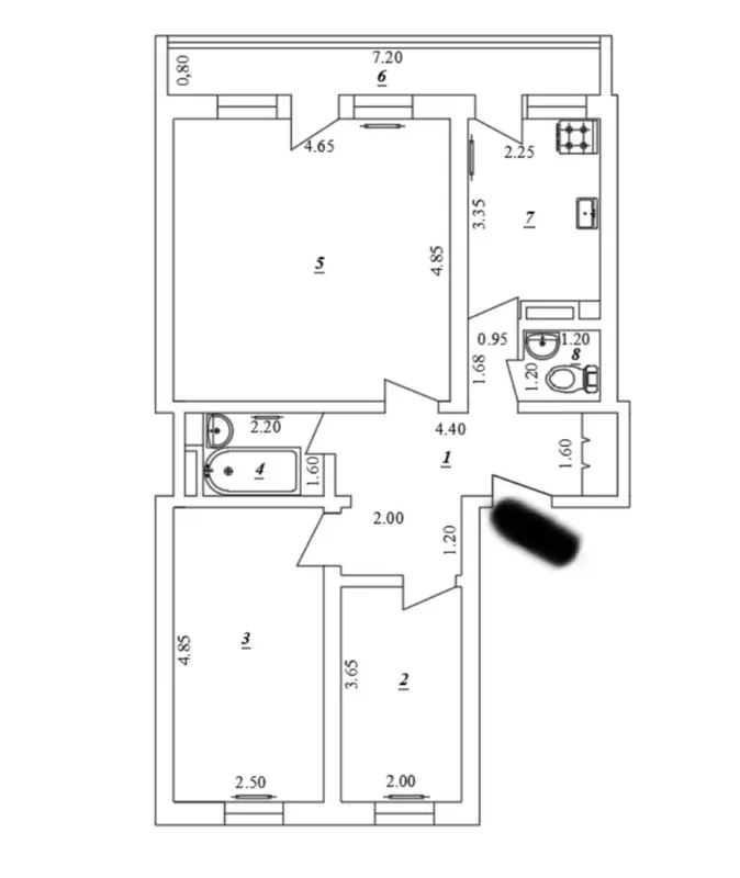 3/2/9 квартира 71,2 м², ЖК «Паркентский рынок», Яшнабадский район 3/2/9 квартира 71,2 м², ЖК «Паркентский рынок», Яшнабадский район