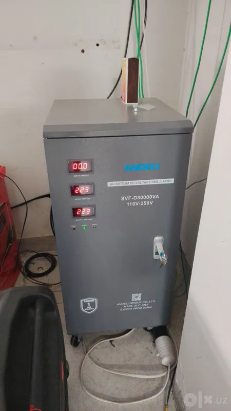 Stabilizator Andeli 30000 VA. Xolati ideyal, olinganiga 3 oy bogan. Stabilizator Andeli 30000 VA. Xolati ideyal, olinganiga 3 oy bogan.