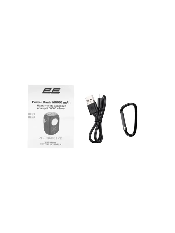 Power Bank 2E-PB6001PD-BLACK 60000 мАч для путешествий с фонариком — фото 7 Power Bank 2E-PB6001PD-BLACK 60000 мАч для путешествий с фонариком — фото 7