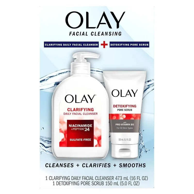 Очищающее средство 473мл и скраб 143мл Olay Clarifying Daily Facial C 2 Очищающее средство 473мл и скраб 143мл Olay Clarifying Daily Facial C 2