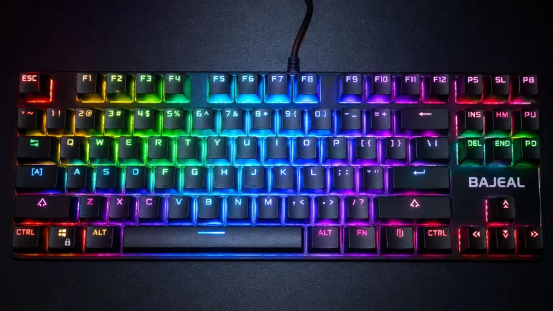 RGB клавиатура, черного цвета, механическая клавиатура 1 RGB клавиатура, черного цвета, механическая клавиатура 1