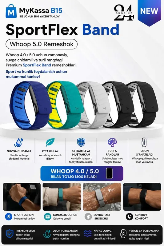 Whoop SportFlex Band Remeshok / Dastavka / New Whoop SportFlex Band Remeshok / Dastavka / New