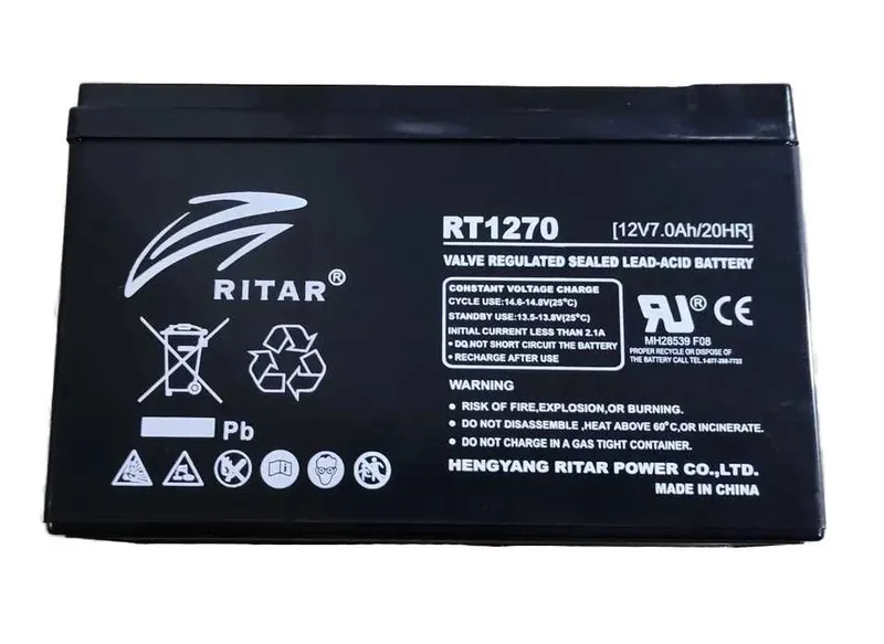 Аккумуляторная батарея Ritar RT1270 (12V, 7.0Ah)