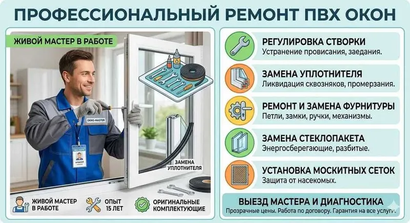 Ремонт пластиковых окон дверей Akfa Регулировка- Ремонт дверных замков