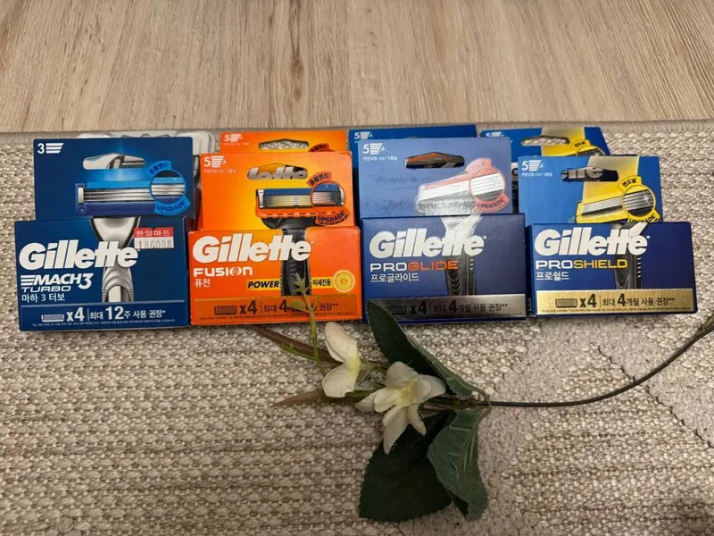 Акция на лезвия доя станков «Gillette” оригинал из Кореи — фото 2