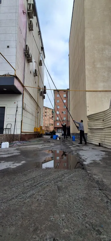 Фасад мойка Fasad moyka Fasad tozalash oyna yuvish oyna tozalash Bino — фото 5