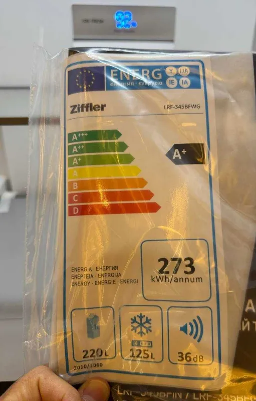 Холодильник Ziffler LRF-345BFWG Inverter No Frost 345 л — фото 7