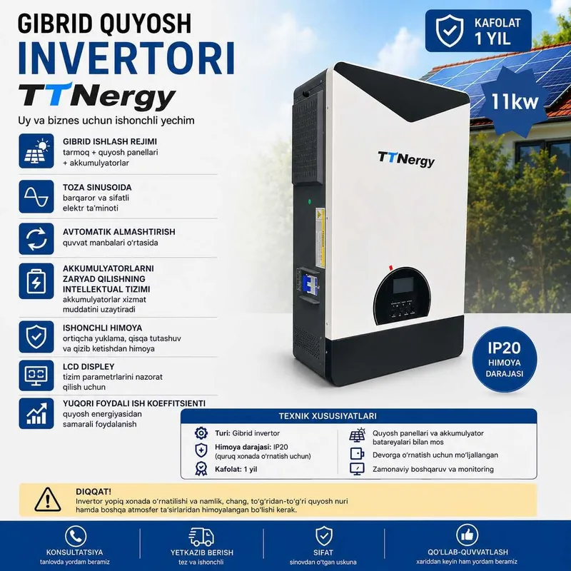 TTN 11kw Gibrid invertor