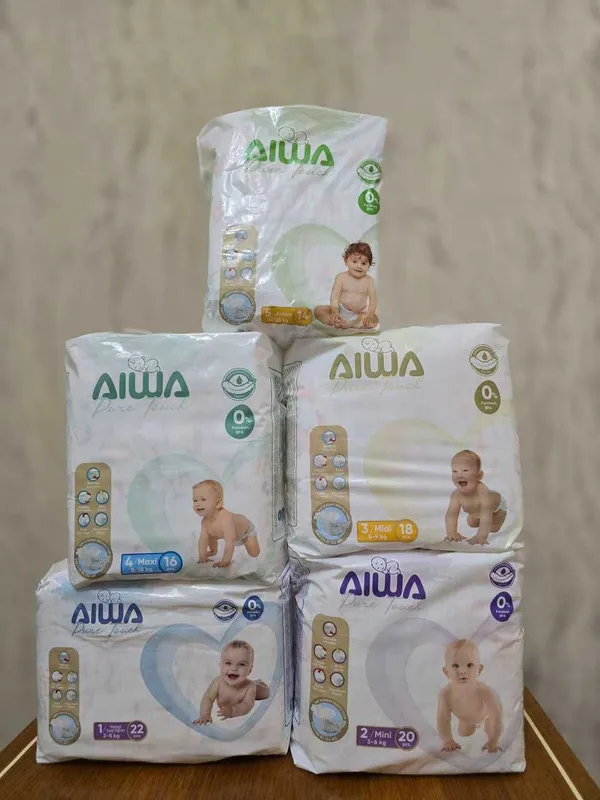Sifatli arzon pamperslar 1-5 razmer