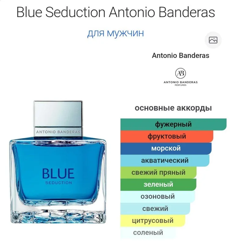 Blue Seduction Antonio Banderas — фото 1