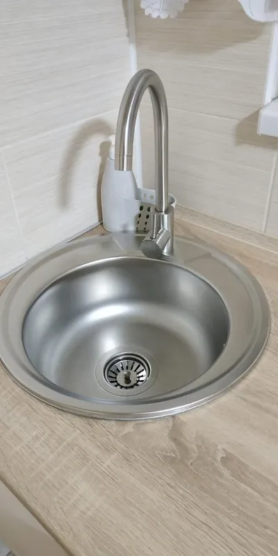 Кругла кухонна мийка Platinum 450 Satin 0,6 мм Кругла кухонна мийка Platinum 450 Satin 0,6 мм