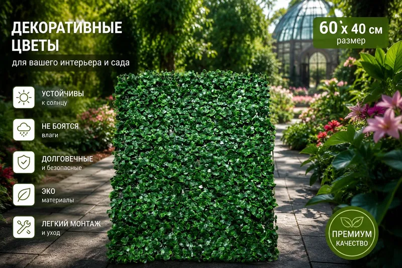 Искусственный декоративный куст для интерьера