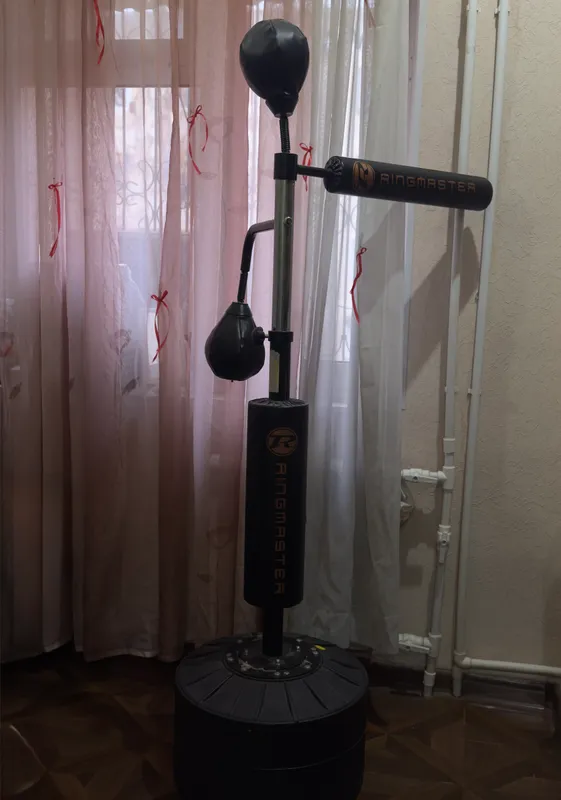 напольный боксерский тренажёр с грушами Ringmaster