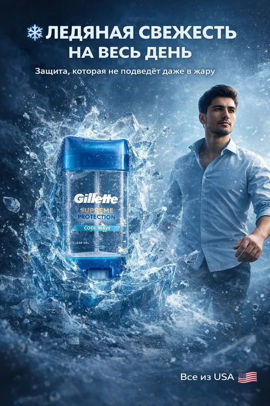 Дезодорант - Антиперспирант Gillette 6 в 1 для мужчин Gillette 6 in 1