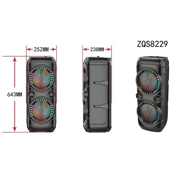БЕПУЛ Доставка, АКЦИЯ Караоке Колонка ZQS8229W (65См)+симСИЗ Микрофон — фото 2