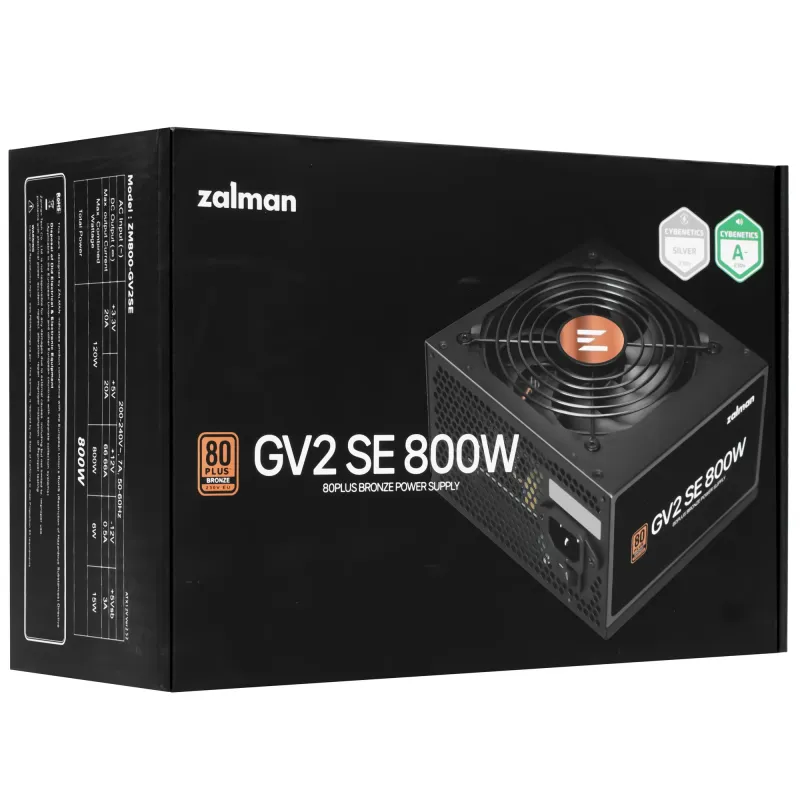 ZALMAN GV2SE 800W quvvat bloki 1 ZALMAN GV2SE 800W quvvat bloki 1