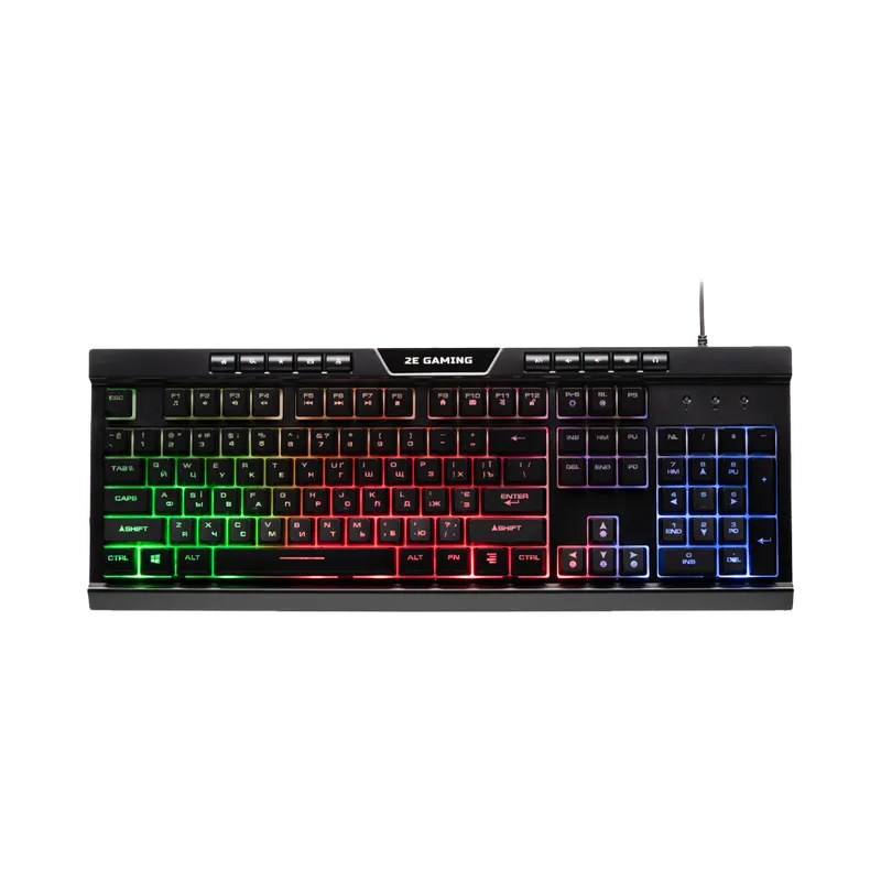 2E Gaming KG300 LED Black Ukr klaviaturasi 1