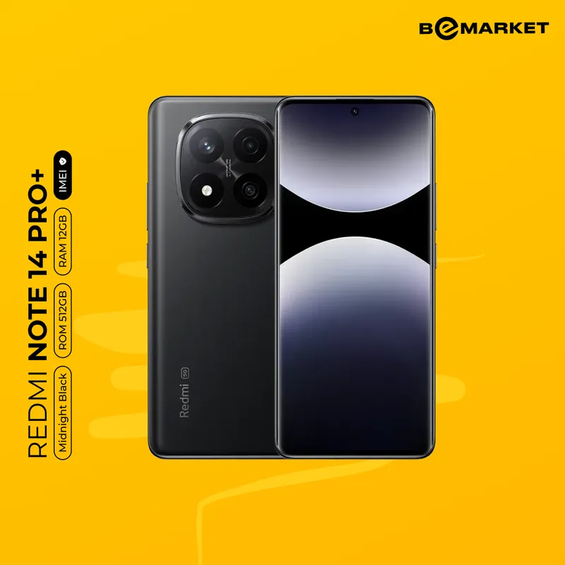Redmi Note 14 Pro+, Midnight Black, 12/512 GB