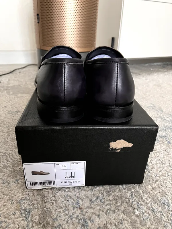 Dunhill Evening Leather Loafer Shoes | Tufli | Obuv — фото 2