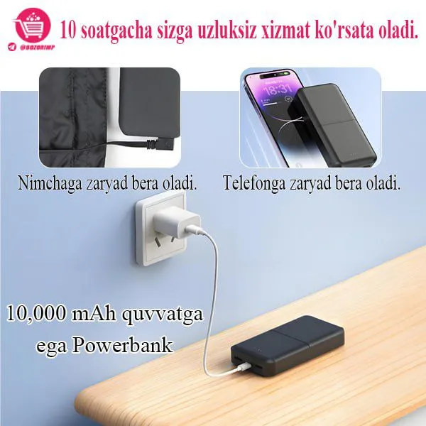 Elektr bilan isitiladigan aqlli nimcha — фото 3