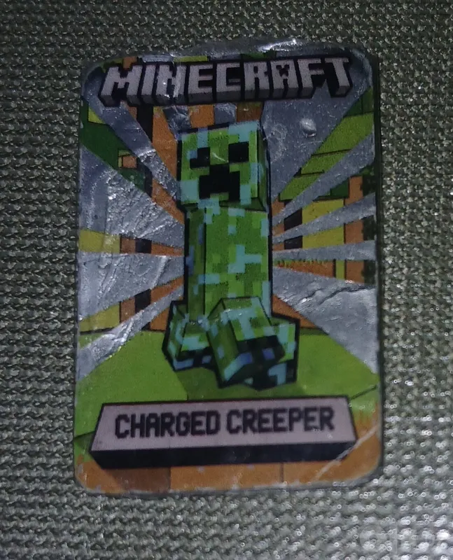 Kartochkali zaryadlangan kriper, Minecraft kolleksiyasi 4 Kartochkali zaryadlangan kriper, Minecraft kolleksiyasi 4