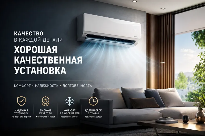 Установка кондиционеров — фото 1