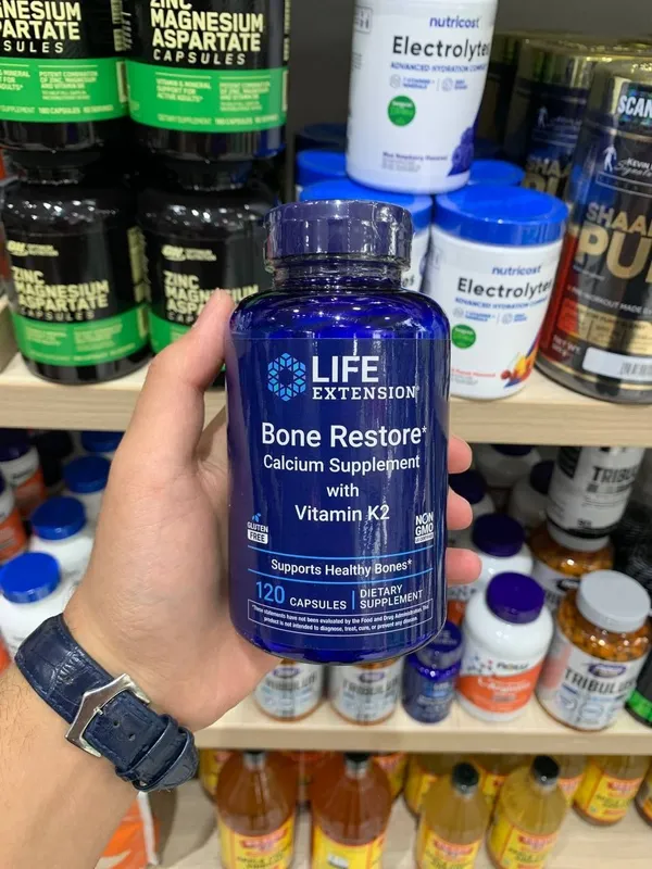 Life Extension Bone Restore Calcium Vitamin K2 (120 capsules) Life Extension Bone Restore Calcium Vitamin K2 (120 capsules)