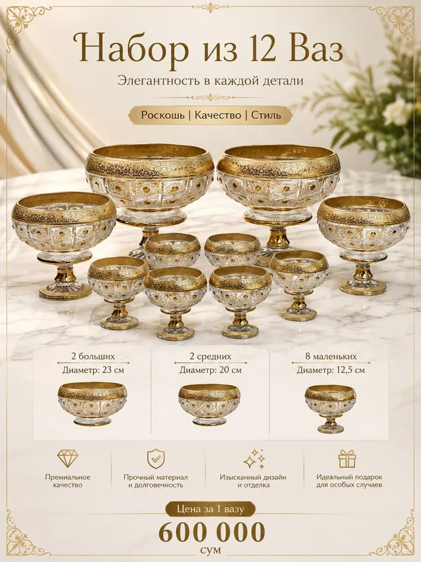 Комплект ваз 12 штук Комплект ваз 12 штук