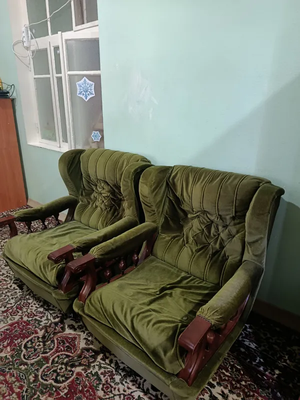раскладной диван и 2 кресла — фото 2